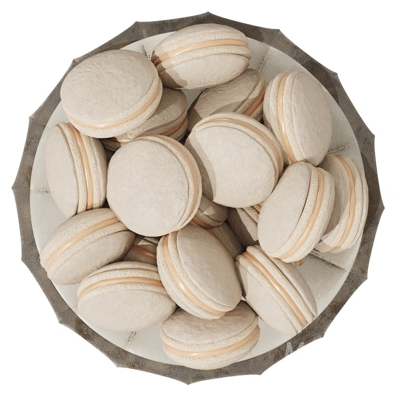 Low Glass Bowl Centerpiece with Cakes - Image 2