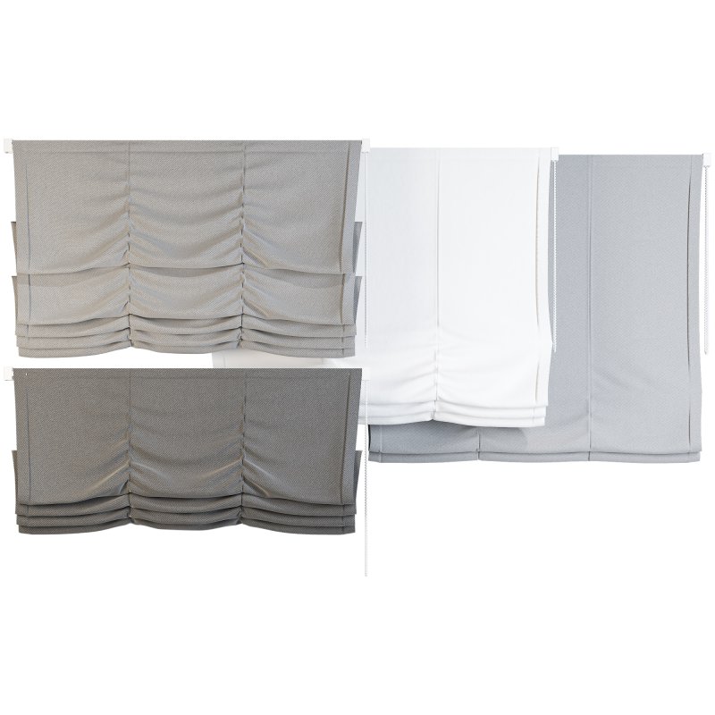 Roman Blinds Curtain Set 047 - Image 1