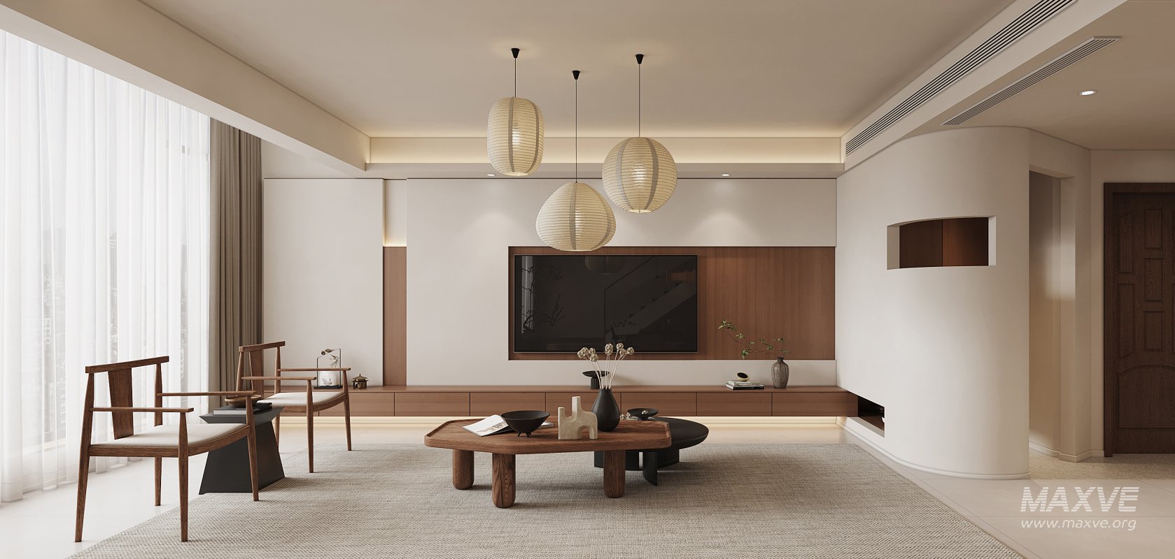Japanese Living Room Dining Room - Image 2