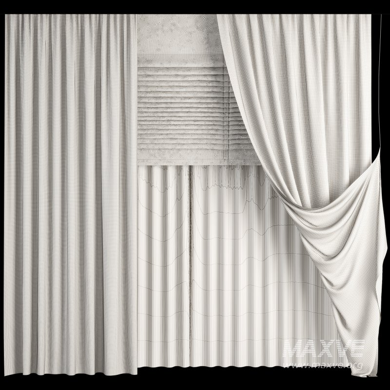 Silk and Cotton Curtain Set 57 - Image 5