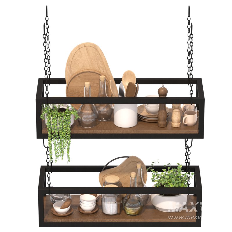 Hanging Cube Floating Shelves Ceiling - Image 5