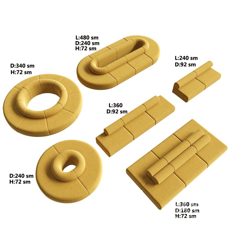 Nuans Design Moon Sofas - Image 2