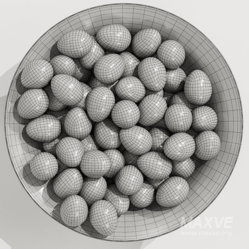 Low Glass Bowl Centerpiece with Qauil eggs - Image 4