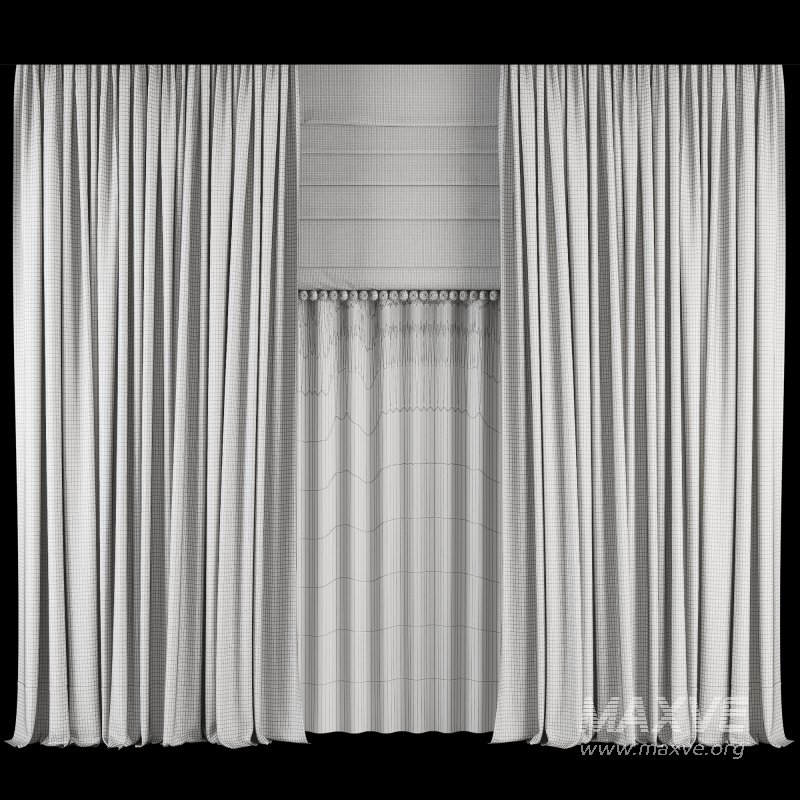 Silk and Cotton Curtain Set 062 - Image 5