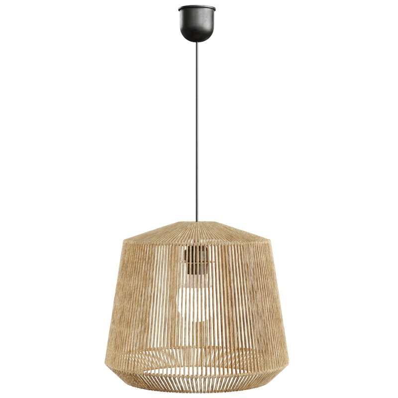 Yaku Hemp Rattan Pendanr light by LaRedoute - Image 4