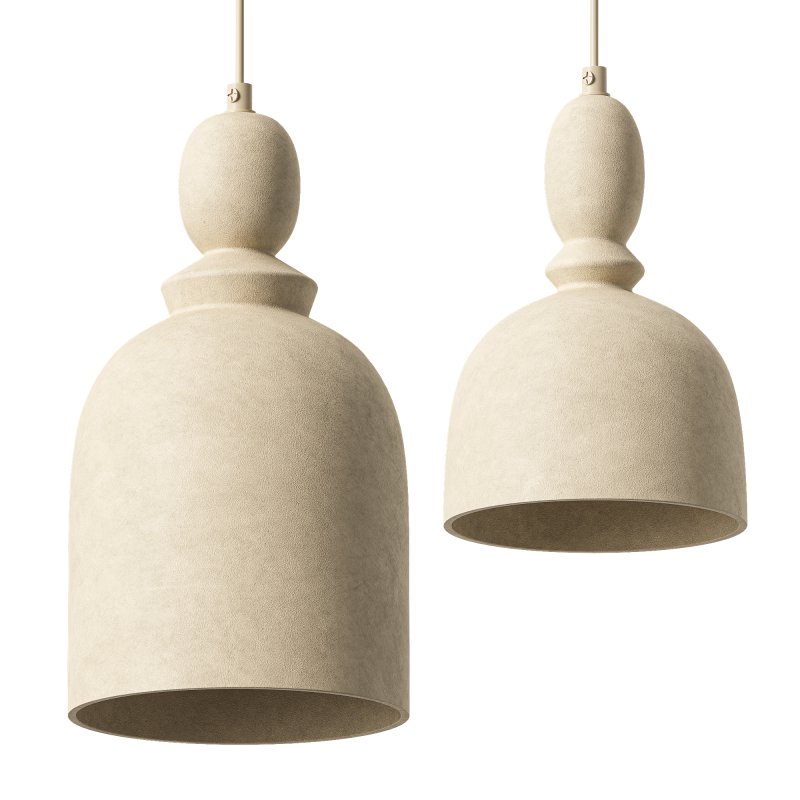 Zara Large and Small Ceramic Pendant Lamps - Image 2