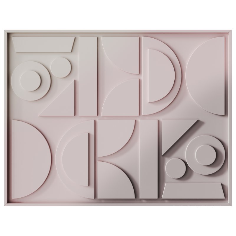 Decorative panel 3D ART RELIEF 02 - Image 1