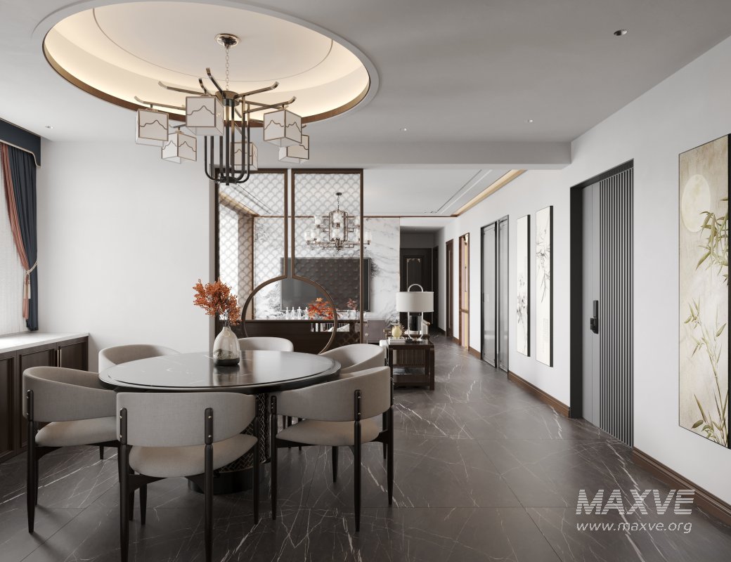 Chinese Living Room Dining Room - Image 4