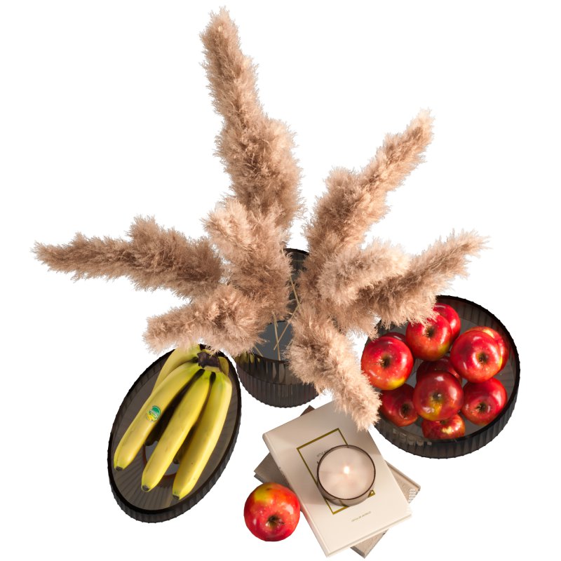 Decorative Set with Fruits and Flowers 04 - Image 1