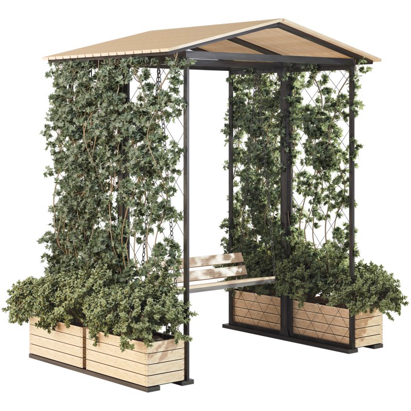 Ivy Plants Garden and Gazebo Swing 02 - Image 2