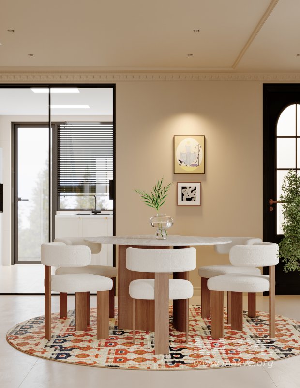 Luxurious living room and dining room - Image 8