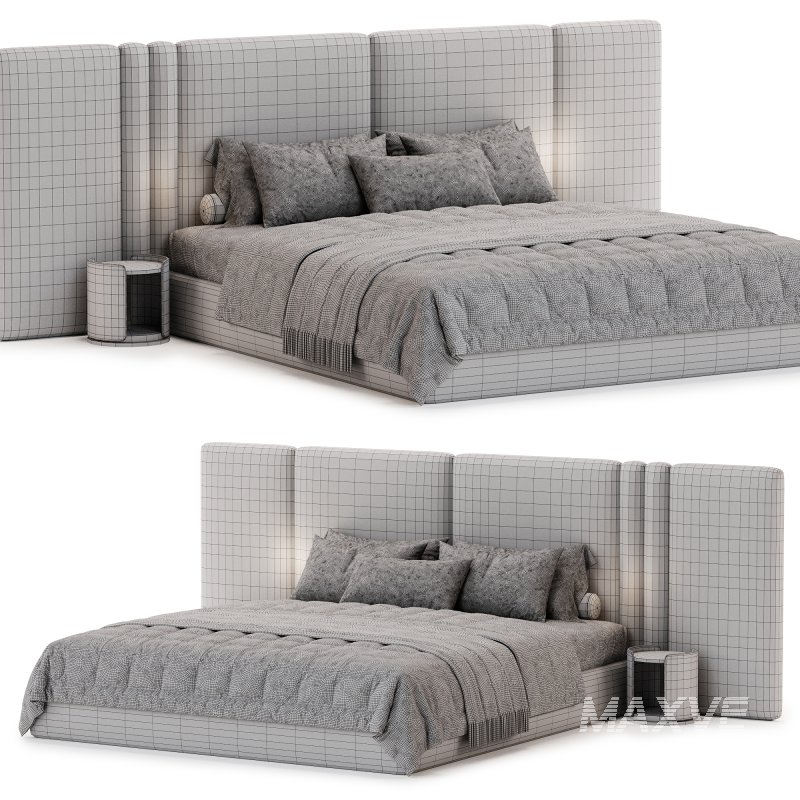 Clerigos Beige Double Bed - Image 4