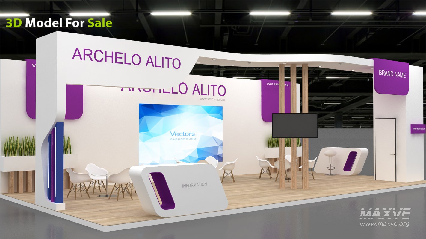 3d exhibition booth stand - Image 10
