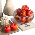 Decorative Set with Apples and Flowers 03 - Thumbnail 2