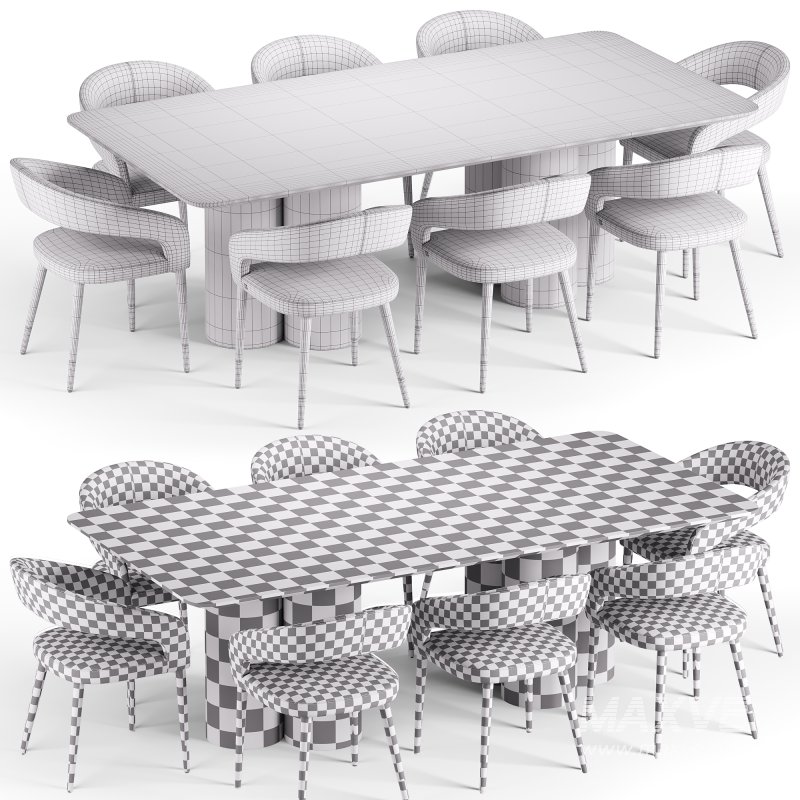 Moulin Dining Chair and Terzetto Pandora Table - Image 8