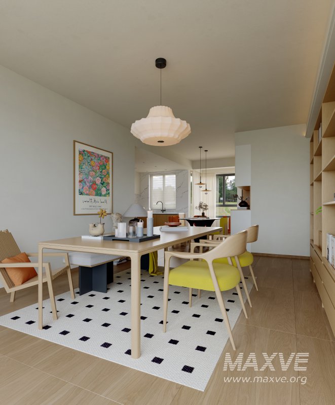 Modern dining room and home office - Image 5