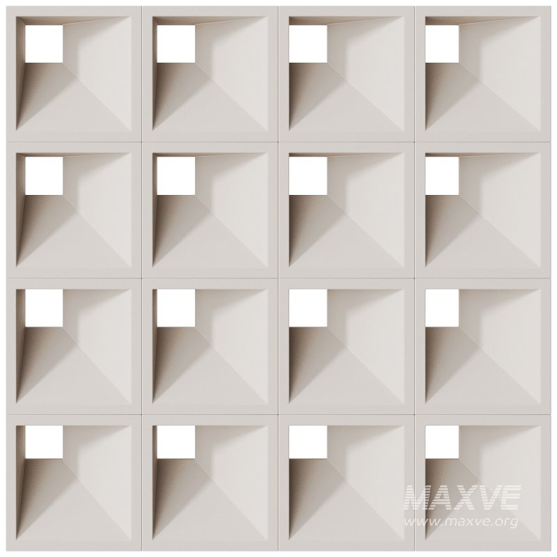 Modular Wall 13 Glimmer Dimensional White by Tesselle - Image 2
