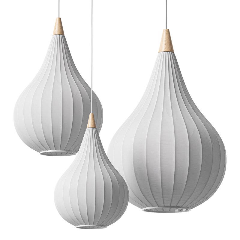French Fabric Pendant Light - Image 4