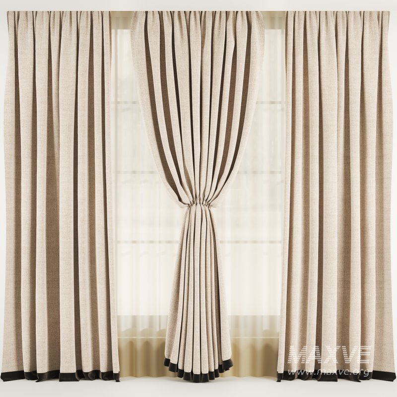 Silk and Cotton Curtain Set 75 - Image 1
