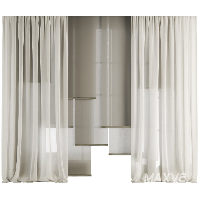 Silk and Cotton Curtain 052 - Image 1