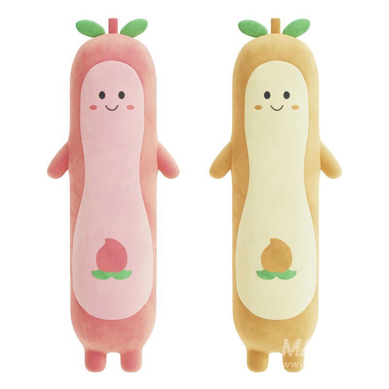 Cute Kids Plush Peach Shape Toys Pillow - Image 1