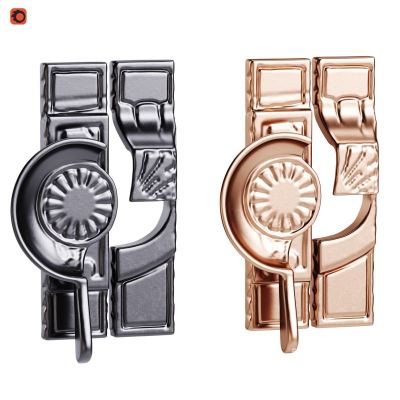 Antique Brass Window Sash Lock Victorian Style Window Locks - Image 1