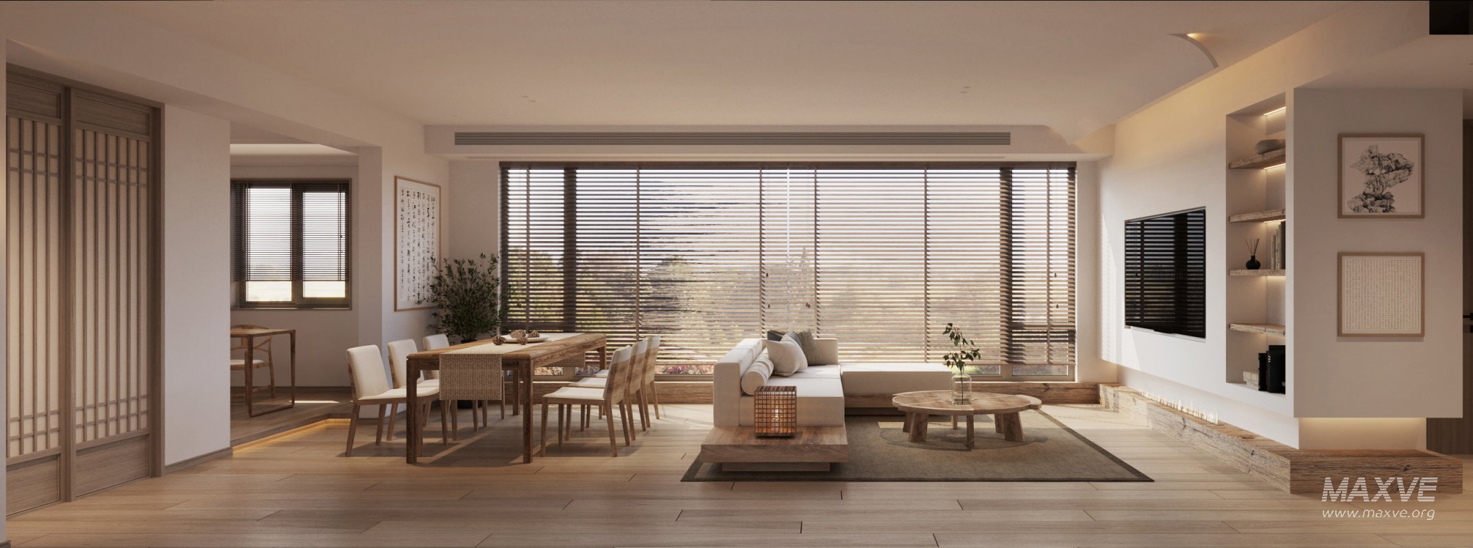 Japanese Living Room Dining Room - Image 1