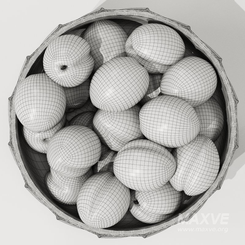 Low Glass Bowl Centerpiece with Plums - Image 4
