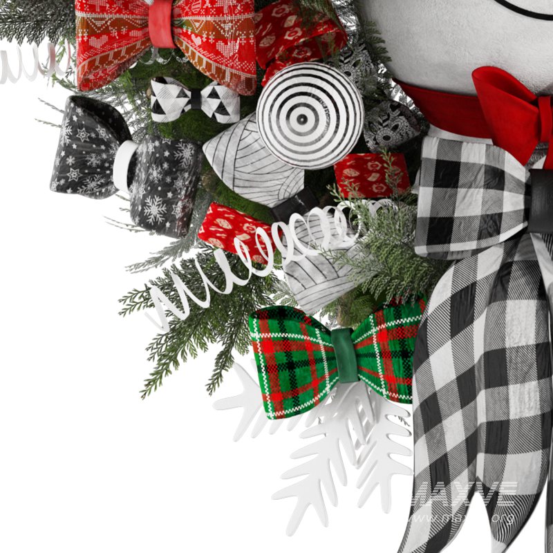 Snowman Wearth Christmas Decor - Image 6