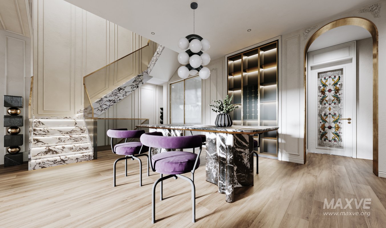 Luxurious living room and dining room - Image 1