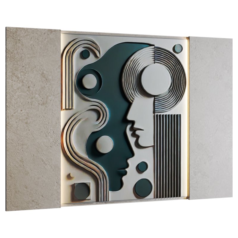 3D Art Relief Wall Panel - Image 2