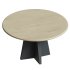 Jacob Round Dining Table with Vertex Base in Flax - Thumbnail 5