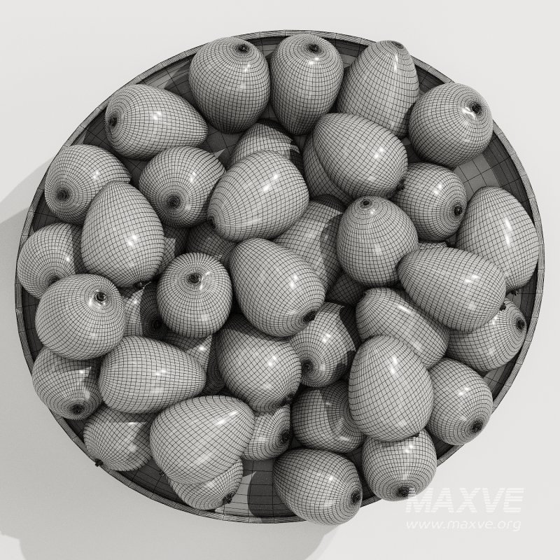 Low Glass Bowl Centerpiece with Mango - Image 4