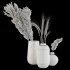 Pampas and Wheat Plant in Decorative Vase - Thumbnail 5