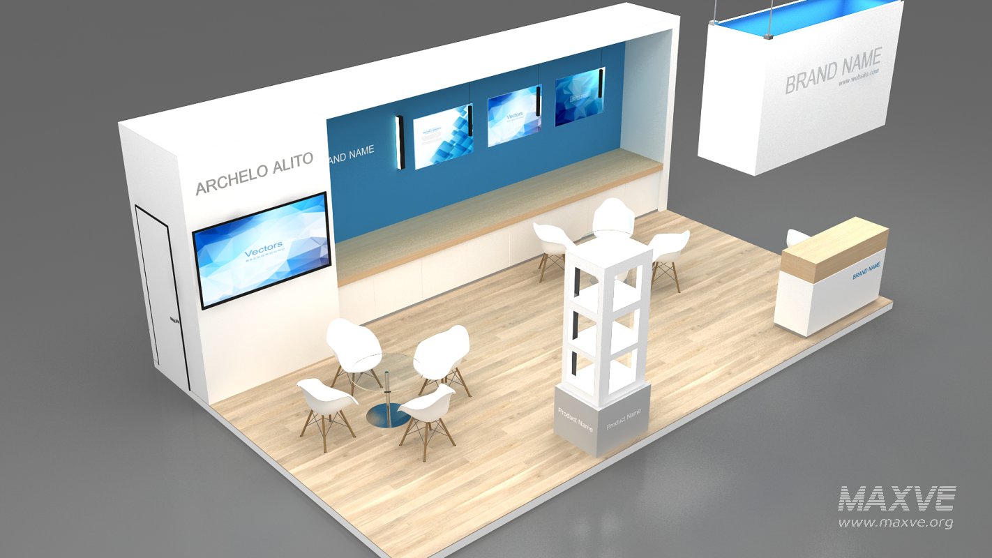 3d model exhibition booth tradeshow - Image 6