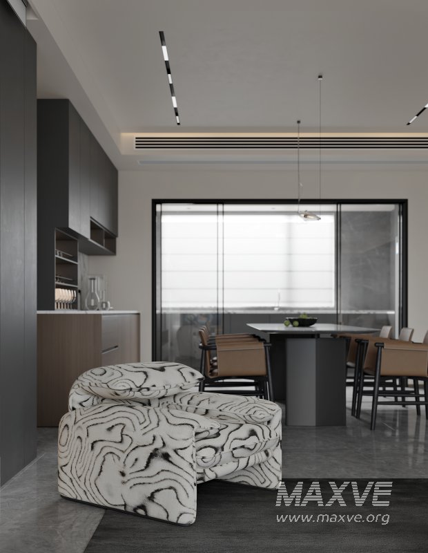 Modern living room dining room - Image 2