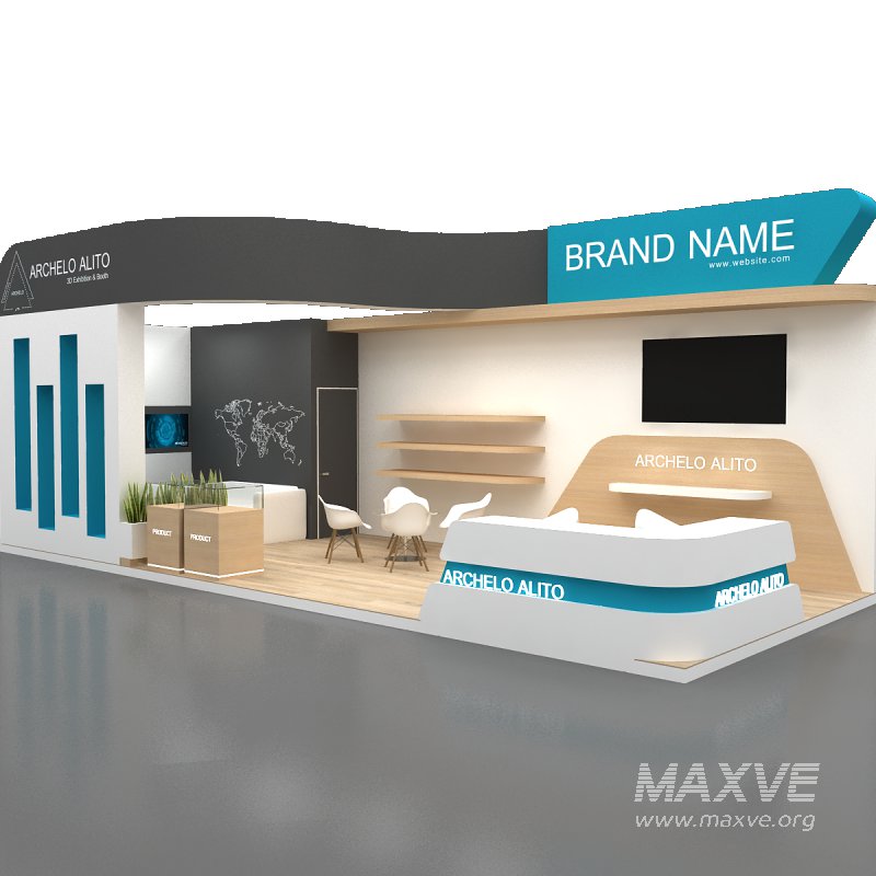 3d exhibition booth stand tradeshow - Image 9