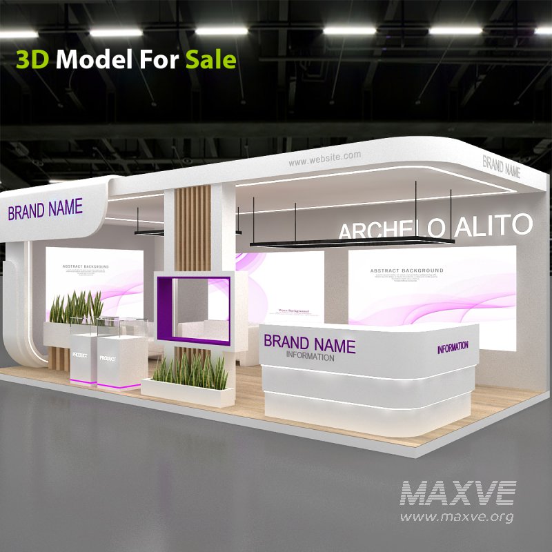 3d model booth exhibition expo - Image 7