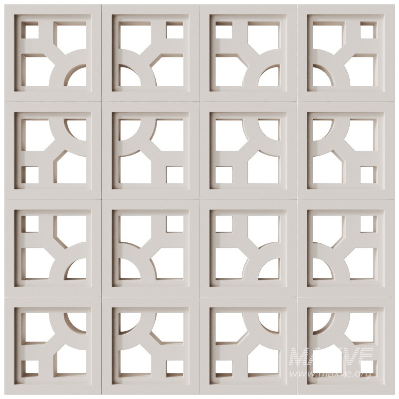 Modular Wall 16 Structure White by Tesselle - Image 1