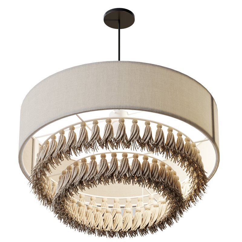 : Sabi Fabric Ceiling Chandelier - Image 2