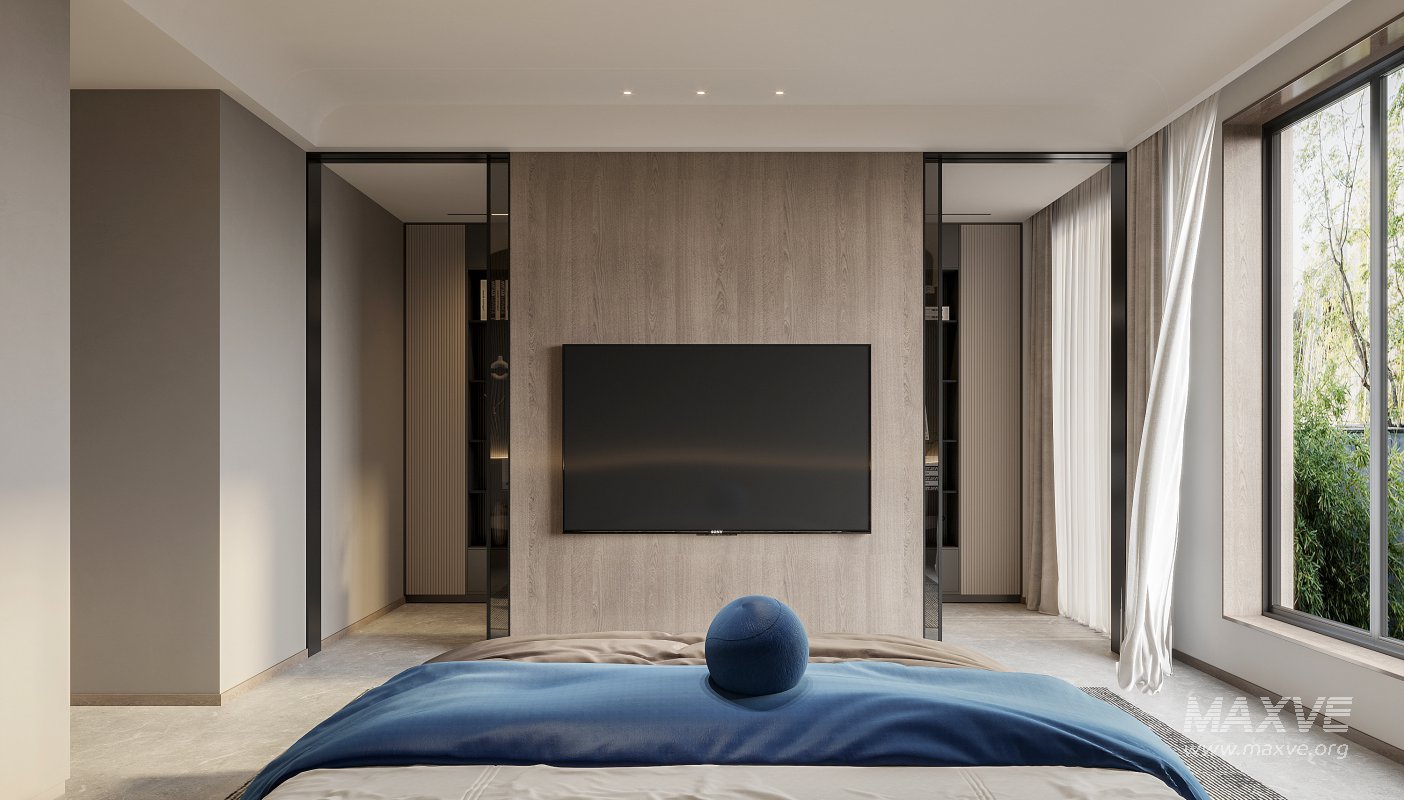 modern bedroom and bathroom - Image 4