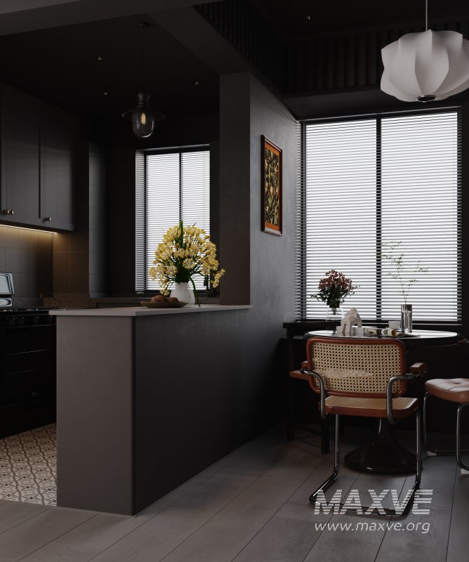 Dark living room and dining room - Image 4