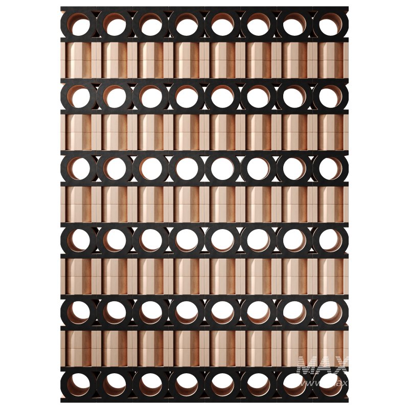 Modular decorative partition JALI NEUTRO & NERO by Mutina - Image 2