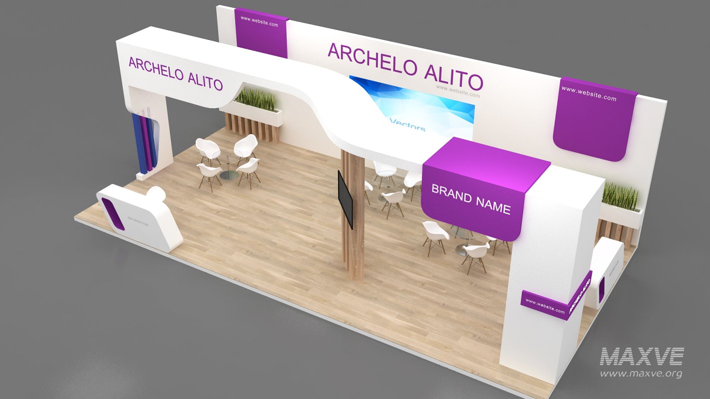 3d exhibition booth stand - Image 9