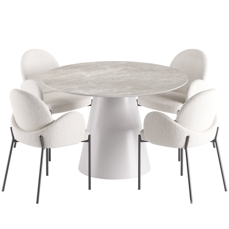 Macy Dining Chair and Lori Table - Image 2