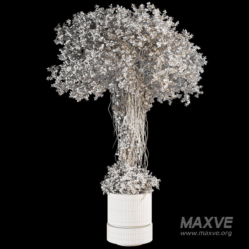 Ivy Branches in Cement Pot - Image 6