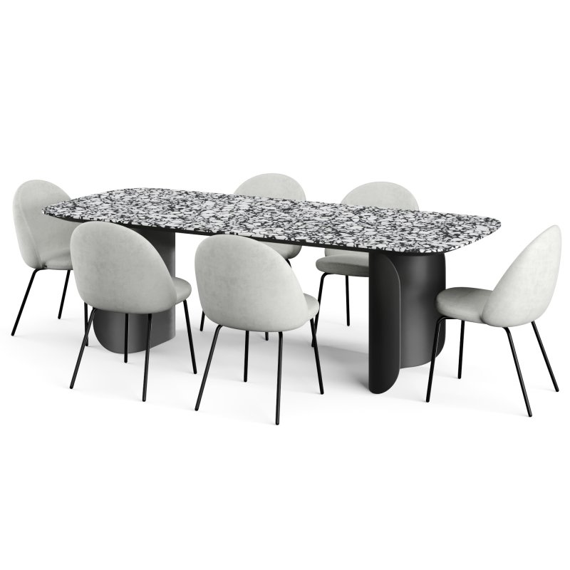 Miniform Barry table and Lola chair set - Image 1