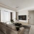 Modern living room and dining room interior scene - Thumbnail 4