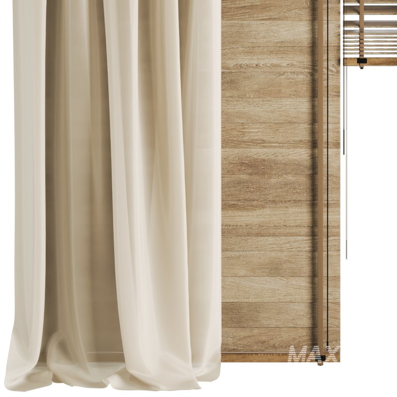 Silk and Wooden Blinds Set 037 - Image 3