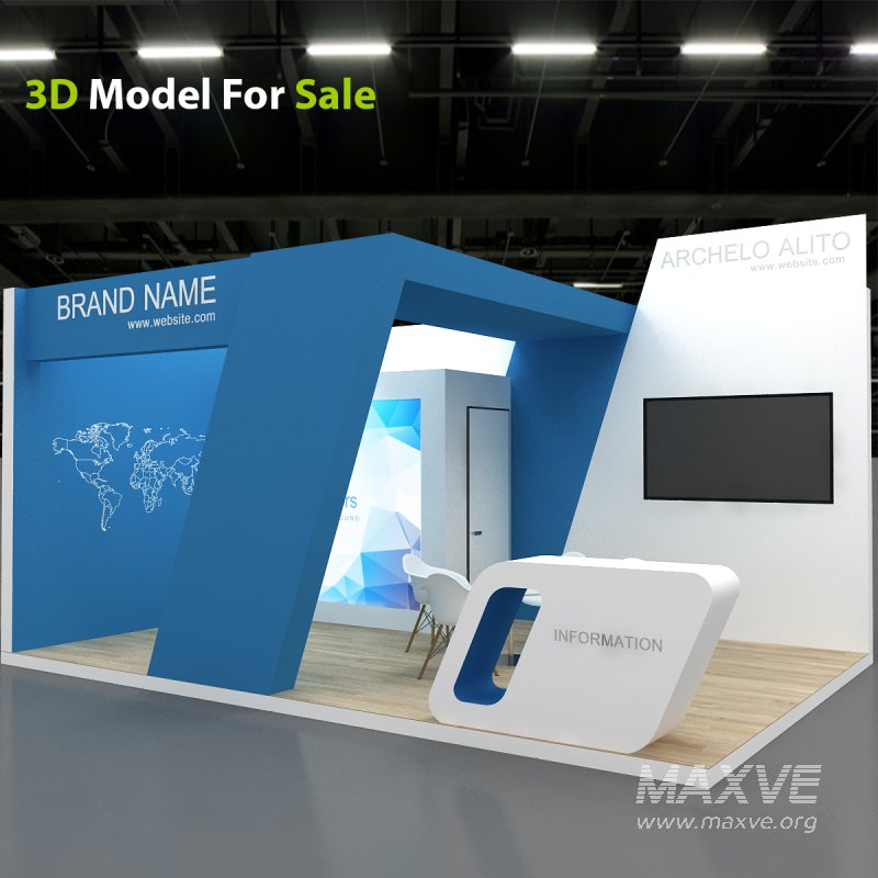 3d exhibition booth stand - Image 2